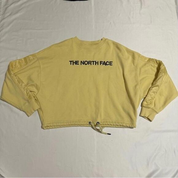 The North Face Cropped Draw Cord Crewneck Sweatshirt - Picture 1 of 6